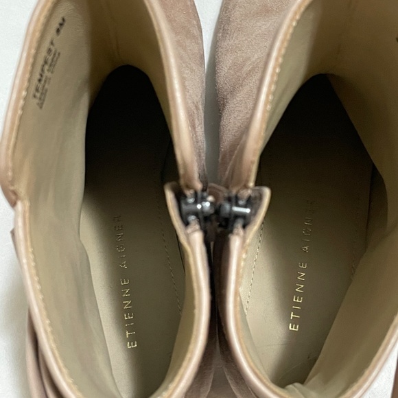 Etienne Aigner Leather Tan Boots, Never Worn Size 8 - Picture 3 of 6